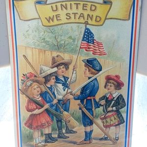 "United We Stand" metal sign 16 inch x 10 inch Giangiuli General Store